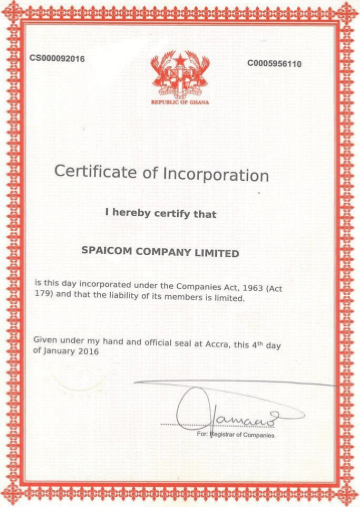 Certificate To Commence Business